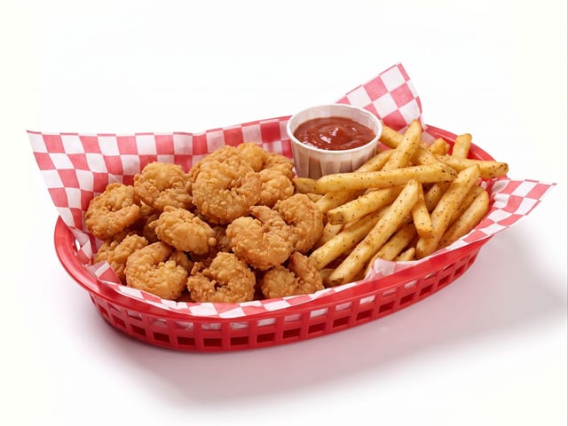 Shrimp in Basket Platter.