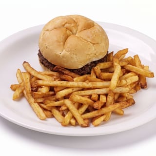 Plain Burger w/ Fries