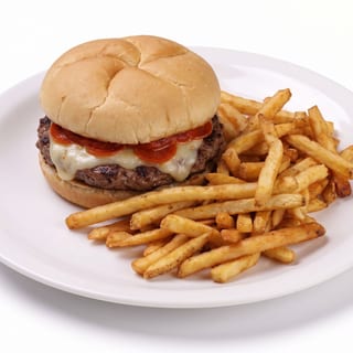 Pizza Burger w/ Fries